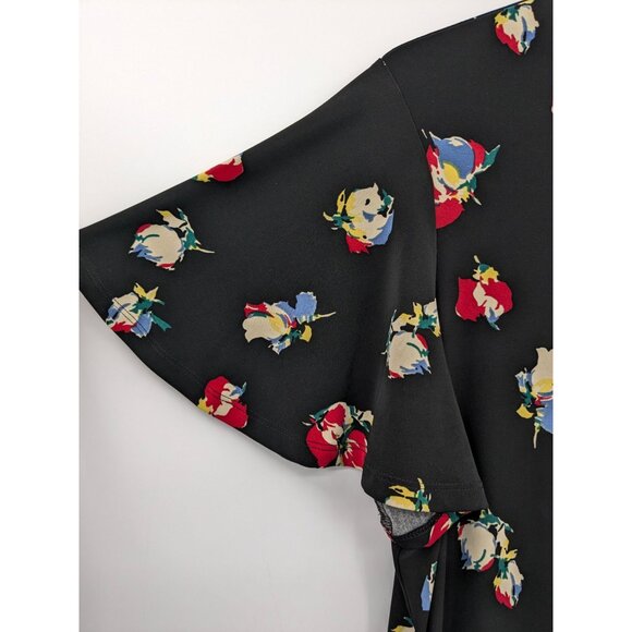 Lauren Ralph Lauren Flora Tie Neck Top Women Plus Size 2X Stretch Office Elegant - Picture 5 of 10